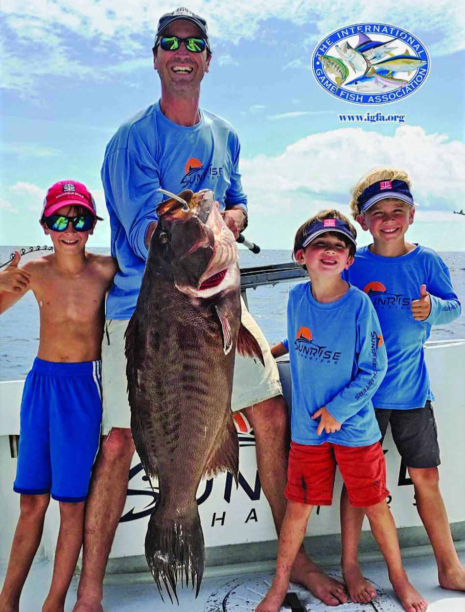 Teddy Wingfield set the all-time IGFA world record scamp by using the 12 oz Barefoot Squid Decoy Jig baited with a cigar minnow